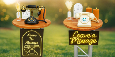 Audio gastenboek met retro telefoon huren op de Veluwe voor bruiloften, verjaardagen en feesten