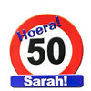 Huldeschild Sarah 50 jaar