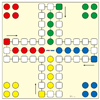 Mens Erger Je Niet XXL – 2x2 meter