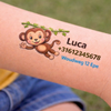 1 losse SOS tattoo met naam en telefoonnummer gepersonaliseerde tijdelijke tattoo voor kind met naam en telefoonnummer
