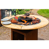 plancha bbq grill cortenstaal grillring huren