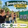 Boogschieten op locatie huren Boogschieten op locatie met complete schietbaan en begeleiding