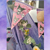 Kuromi Tipi Slaapfeestje met tentjes, lichtjes en decoratie in zwart, paars en roze