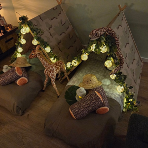 Jungle Tipi Slaapfeestje