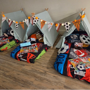 Sport Tipi Slaapfeestje