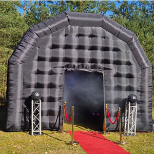 Glowdome disco tent huren met lasers en rookmachine