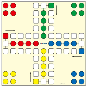 Mens Erger Je Niet XXL – 2x2 meter