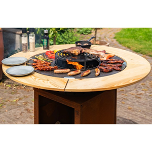plancha bbq grill cortenstaal grillring huren
