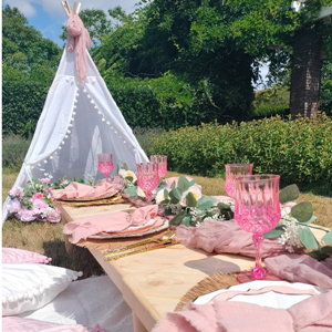 Picknick Tipi Setting
