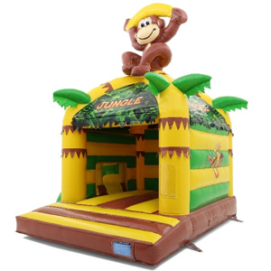 Jungle springkussen met glijbaan