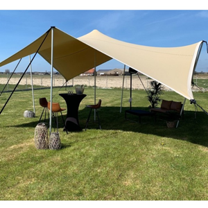 Stretchtent 4,2 x 4,2 meter