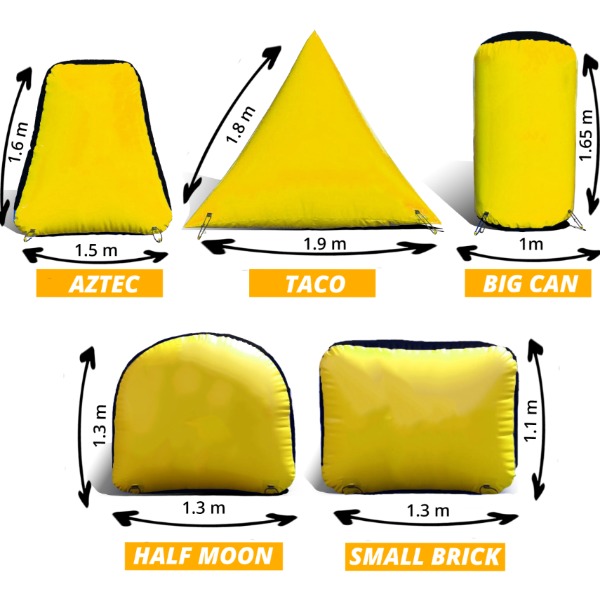 Inflatable Bunkers – Set van 5 | Schietspel Obstakels Inflatable Bunkers – Set van 5 | Schietspel Obstakels