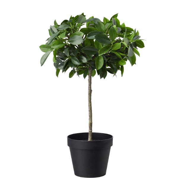 Kunstplant inclusief aluminium pot. 45 cm hoog.